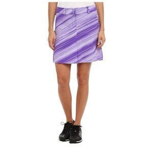 Nike Purple Golf Performance Stripe Athletic Skirt